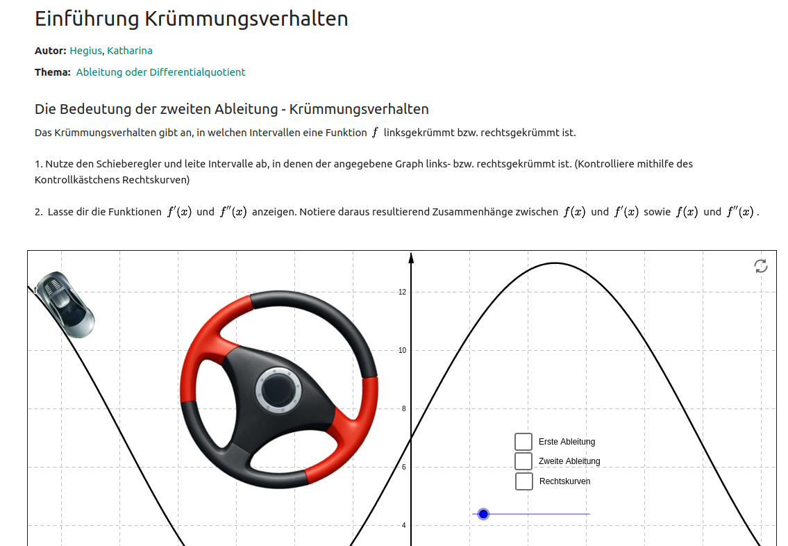 Differenziale - Krümmungsverhalten