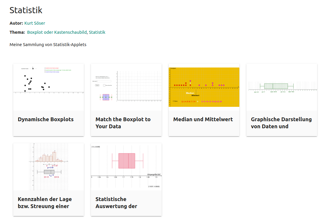 Statistik - Boxplots